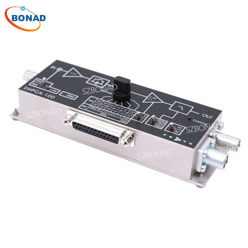 DHPCA-100可(ke)變(bian)增(zeng)益電(dian)流放(fang)大器(qi)低譟(zao)聲